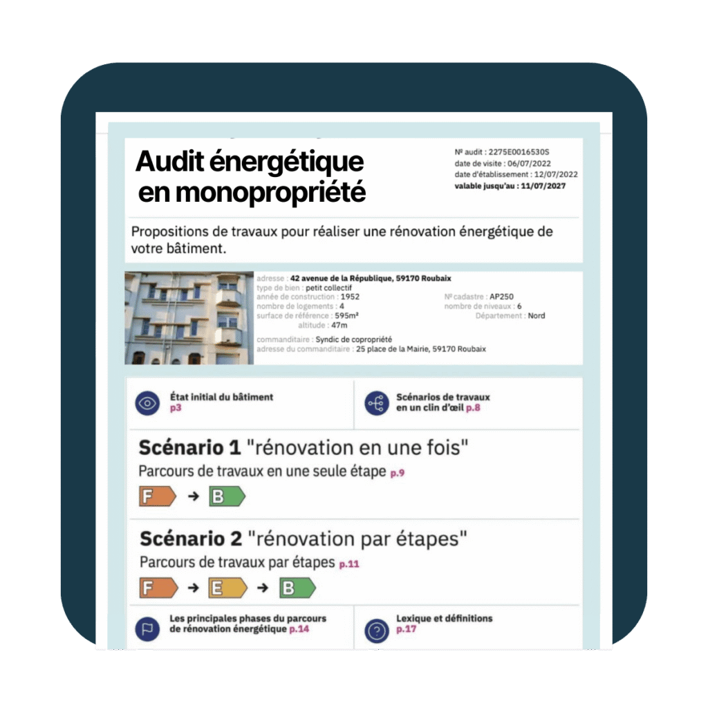 audit énergétique en monopropriété